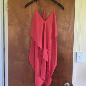 Mahina Chiffon Soft Red Dress